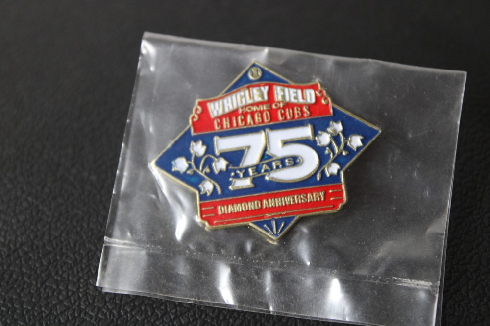 Wrigley Field Home of Chicago Cubs 75 Years Anniversary Lapel Pin