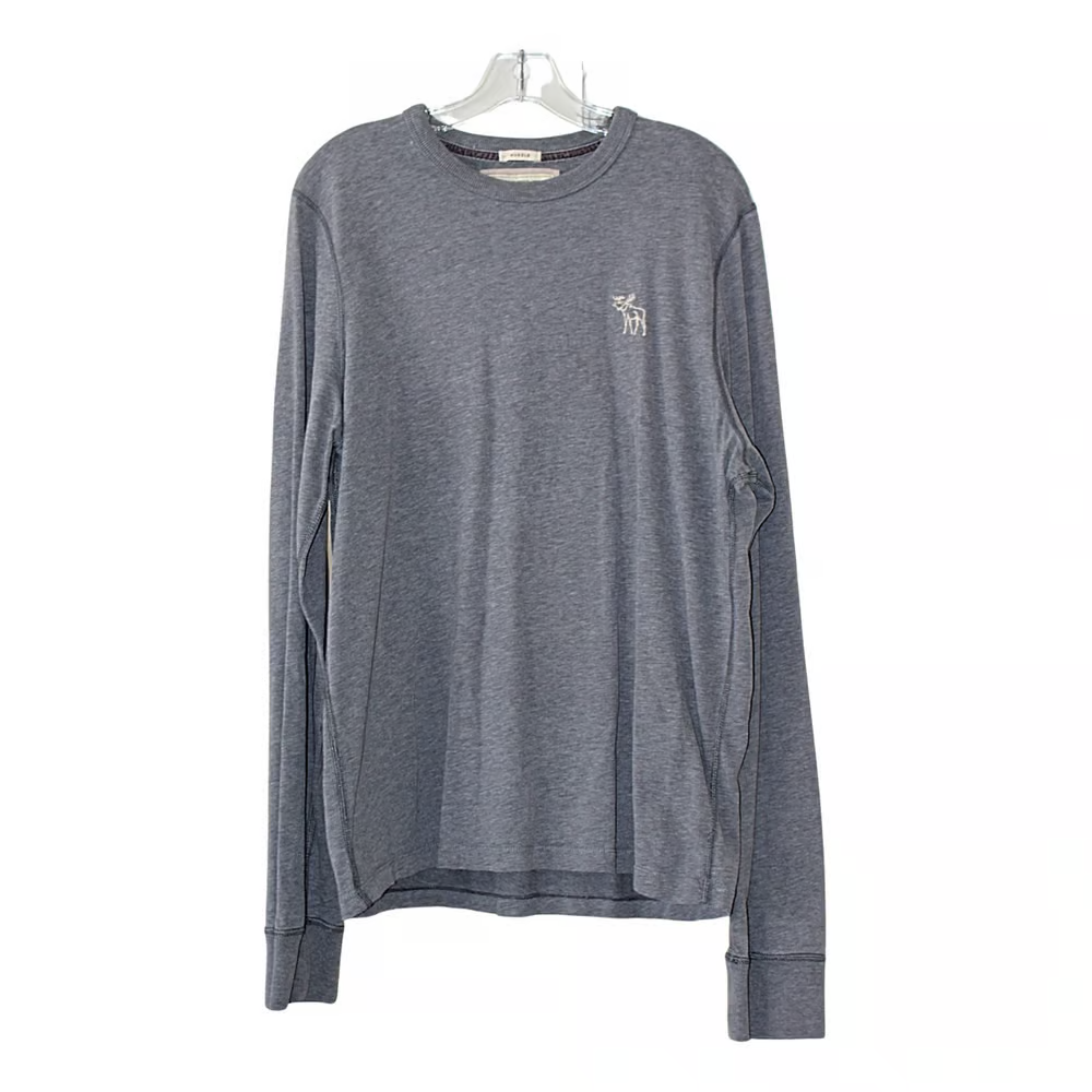 Abercrombie & Fitch Mens Muscle T-Shirt, Heavyweight, Grey - XL-image