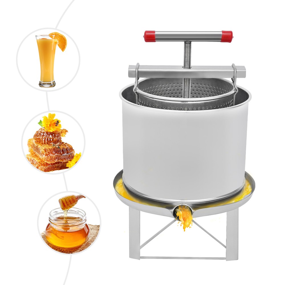 12.6L Bee Honey Press Machine Beekeeping Equipment Tool Honey Wax Press Machine