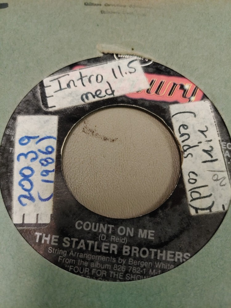 THE STATLER BROTHERS COUNT ON ME 7