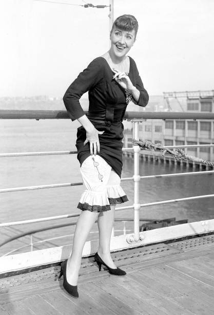 Gypsy Rose Lee is taking no chances on letting her celebrated gams .. Old Photo