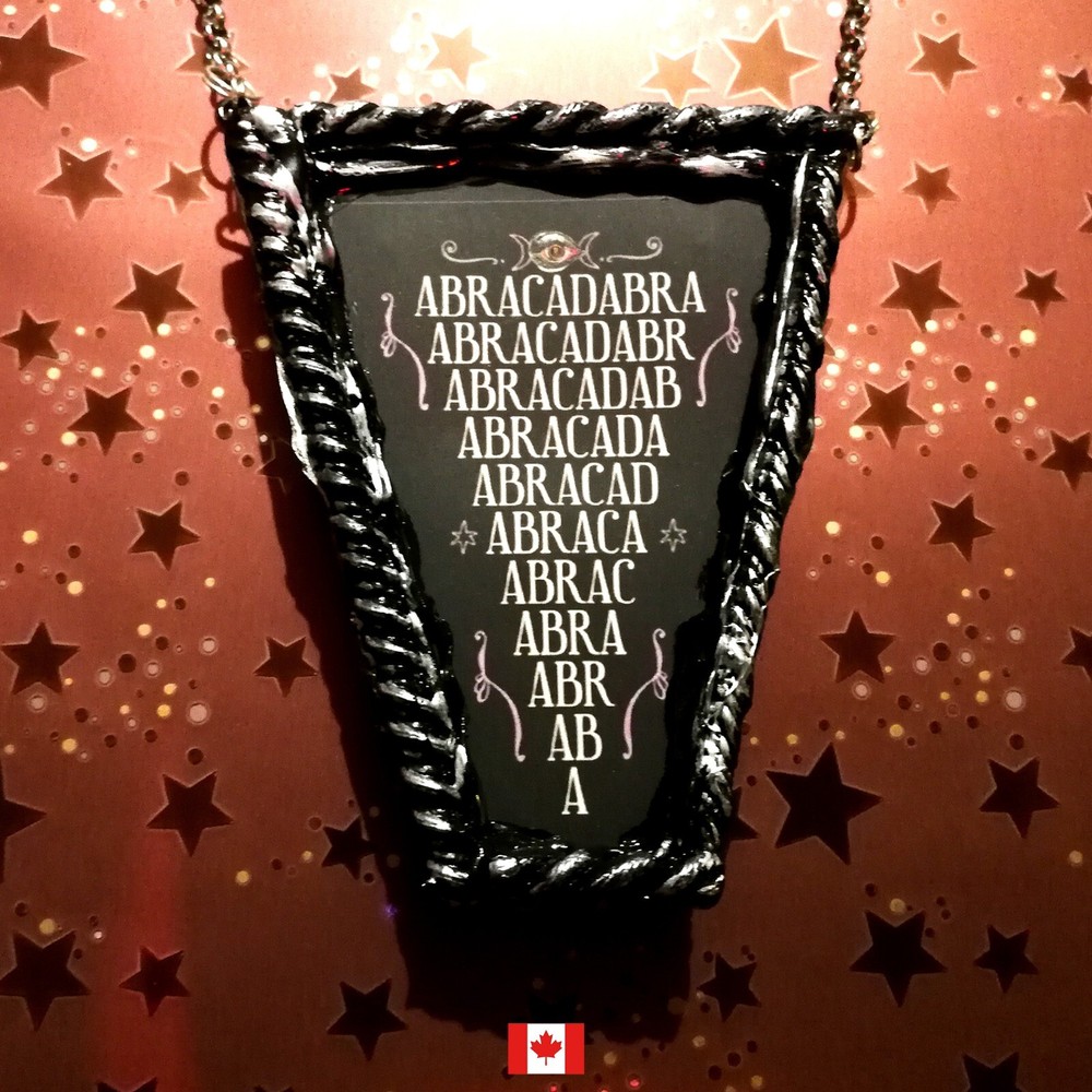 Abracadabra Amulet Jewelry Magic Power Talisman Hebrew Pendant Jewish Necklace-image