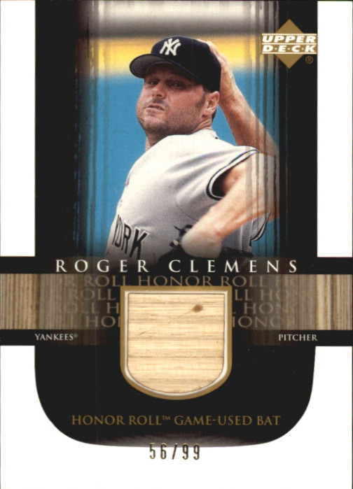 2002 (YANKEES) UD Honor Roll Game Bats #BRC2 Roger Clemens Motion /99