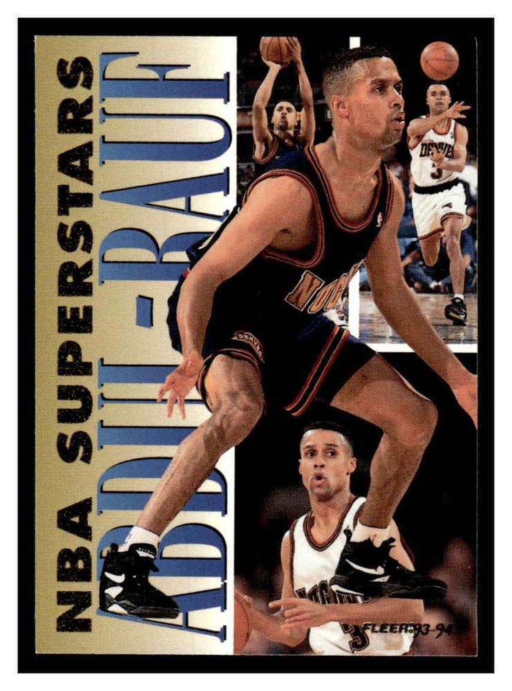 1993-94 Fleer #1 Mahmoud Abdul-Rauf NBA Superstars