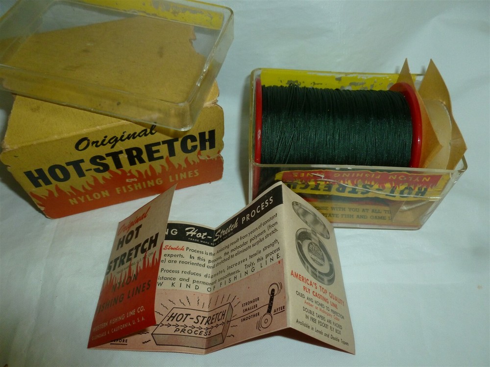 Vintage Western HOT STRETCH Fishing Line Set  Lot D-499