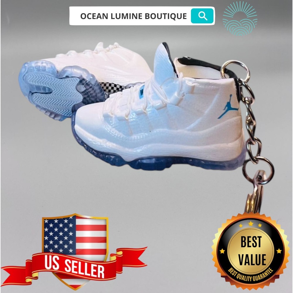 Air Jordan 3D Mini Sneaker Keychain, Shoe Keyring Shoe Box, Display Box Option