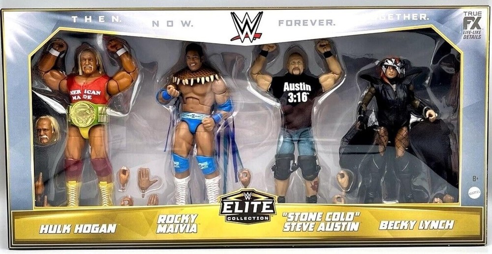 WWE Then. Now. Forever. Together. Action Figure Set - 4pk