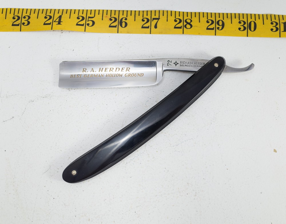 NOS Rich Abr Herder 72 Solingen Straight Razor Shave Ready-image