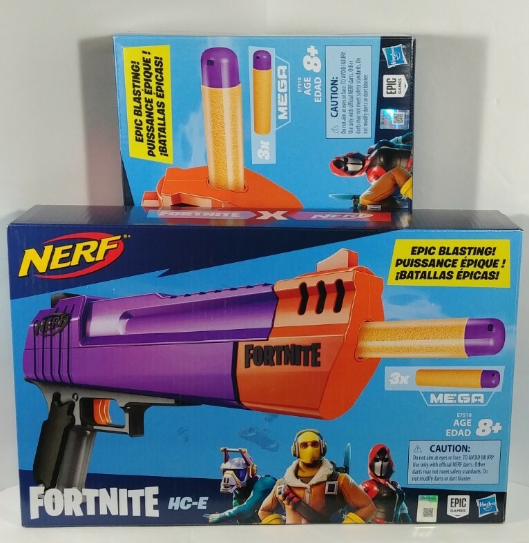 2018 Hasbro Fortnite X Nerf Epic Blasting HC-E 2 Lot Bundle Factory Sealed