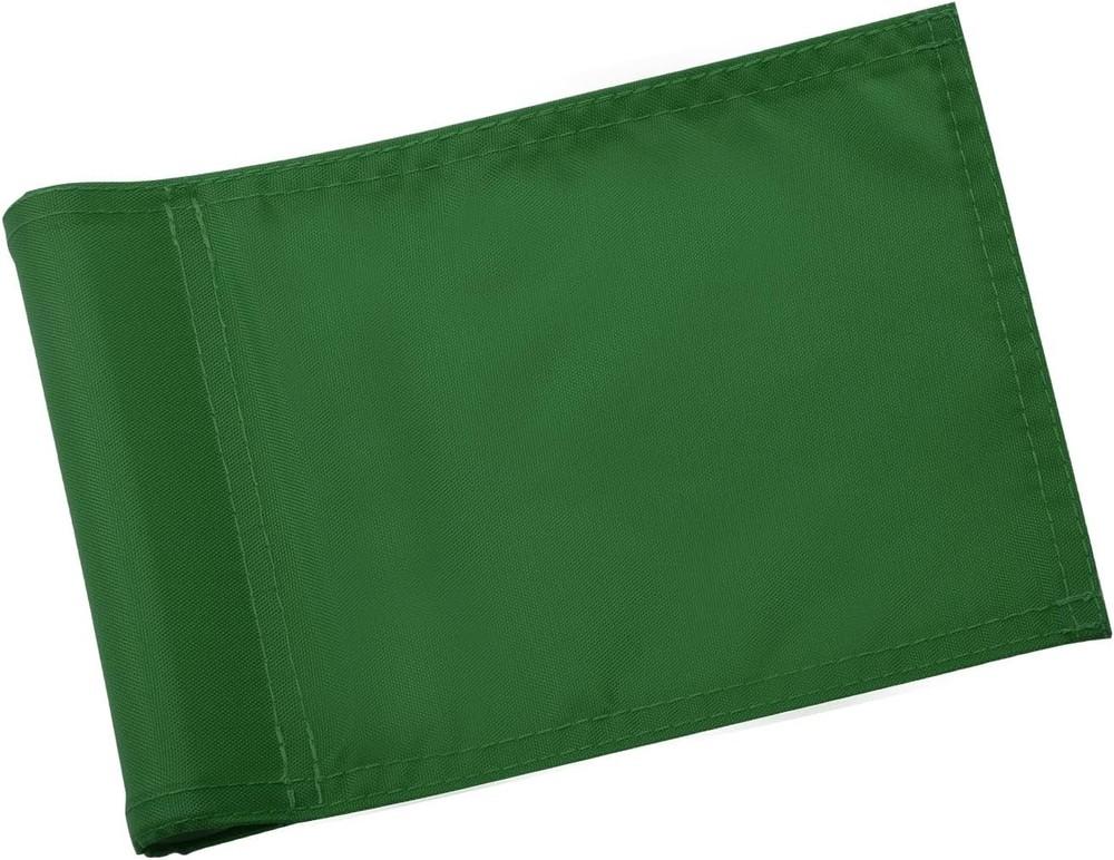 KINGTOP Solid Golf Flag All 8x6 Inch - 420D Nylon, Inch- Blank Green- 1pk