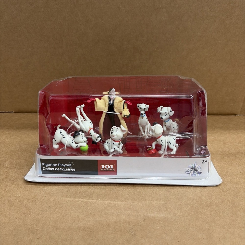 Disney Store 101 DALMATIANS Figurine Playset 7 Piece Figures New