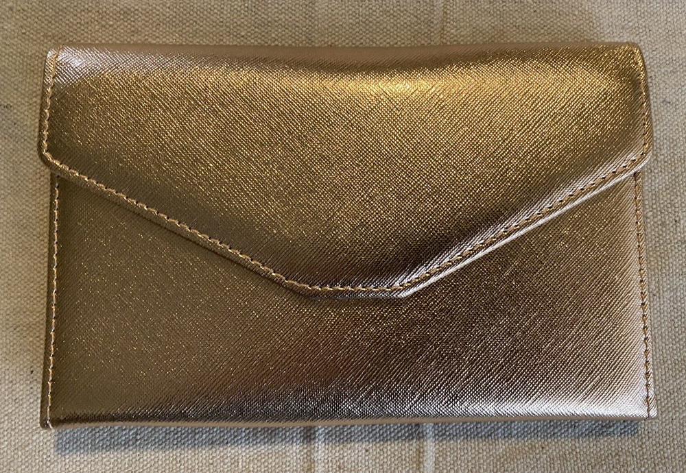 Zoppen Travel Wallet Multi-Purpose Gold Rfid Blocking Passport Tri-fold Wallet