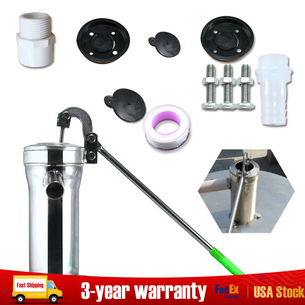 Hand Pump Suction Pump Stainless Steel Home Shallow Well Manual Water Jet Pump