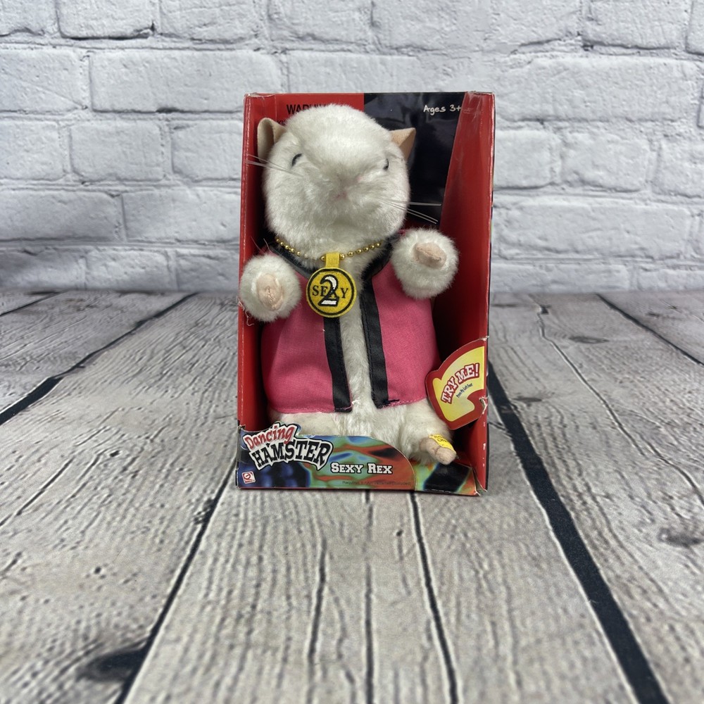 Vintage Gemmy Dancing Hamster Sexy Rex 2001 Deadstock Novelty Toy