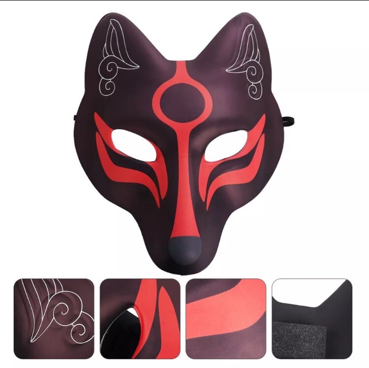 Black Fox Halloween Creative Mask Masquerade Accessories Cosplay Bulk Discount