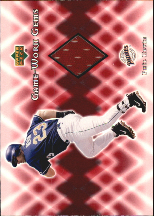 2002 Upper Deck Game Worn Gems GPN Phil Nevin Padres Jersey Card