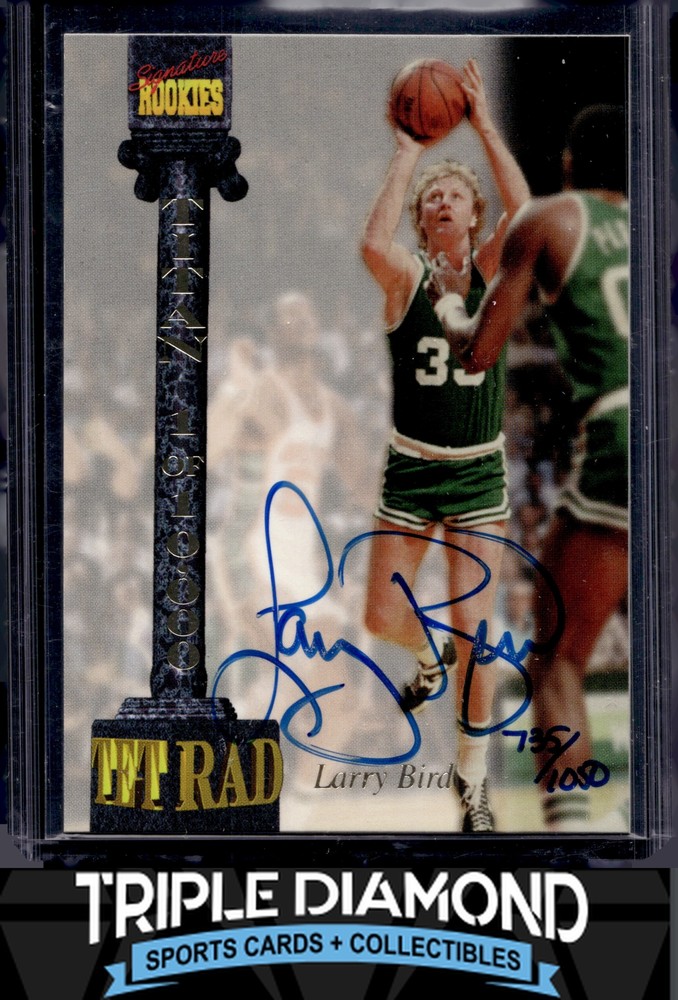 1994 Signature Rookies Tetrad Larry Bird Auto #735/1050 PSA Authentic Auto C866