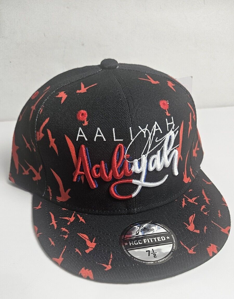 Aaliyah Fitted Hat Cap NWT Size 7 1/2  Headgear Classics Concert Music Flat Bill