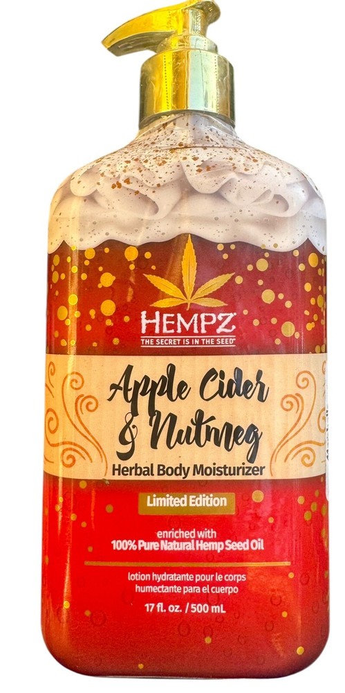 Hempz Apple Cider & Nutmeg Herbal Body Moisturizer. Limited Edition. 17 fl oz