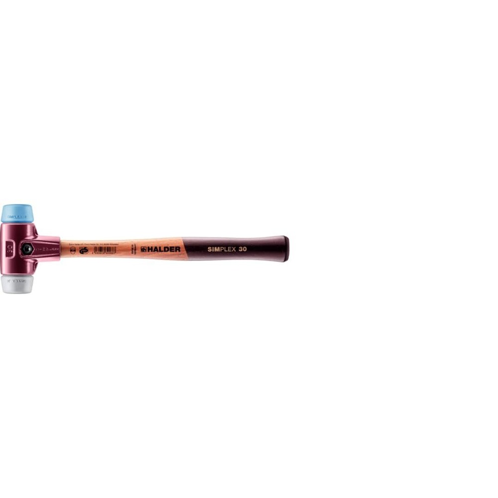 USA - Simplex Mallet with Soft Blue Rubber and Grey Rubber Inserts (3013.03)