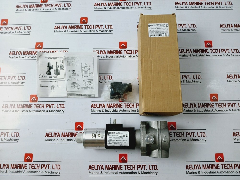 GECA AV025SO 1”NC Low Pressure ZEV Series Slow Opening Gas Solenoid Valves