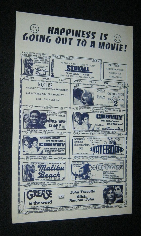 Sayre Ok Skateboard Grease Inspired Malibu Beach Design