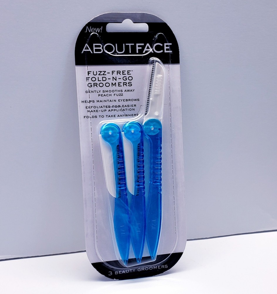 About Face Fuzz-Free Fold-n-Go Groomers (Blue)-image