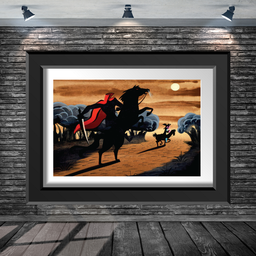 Disney Legend of Sleepy Hollow Mary Blair 13x19 Satin Art Poster