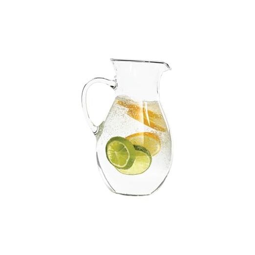 Small 1 Quart Borosilicate Glass Pitcher With Spout - Traditional Style