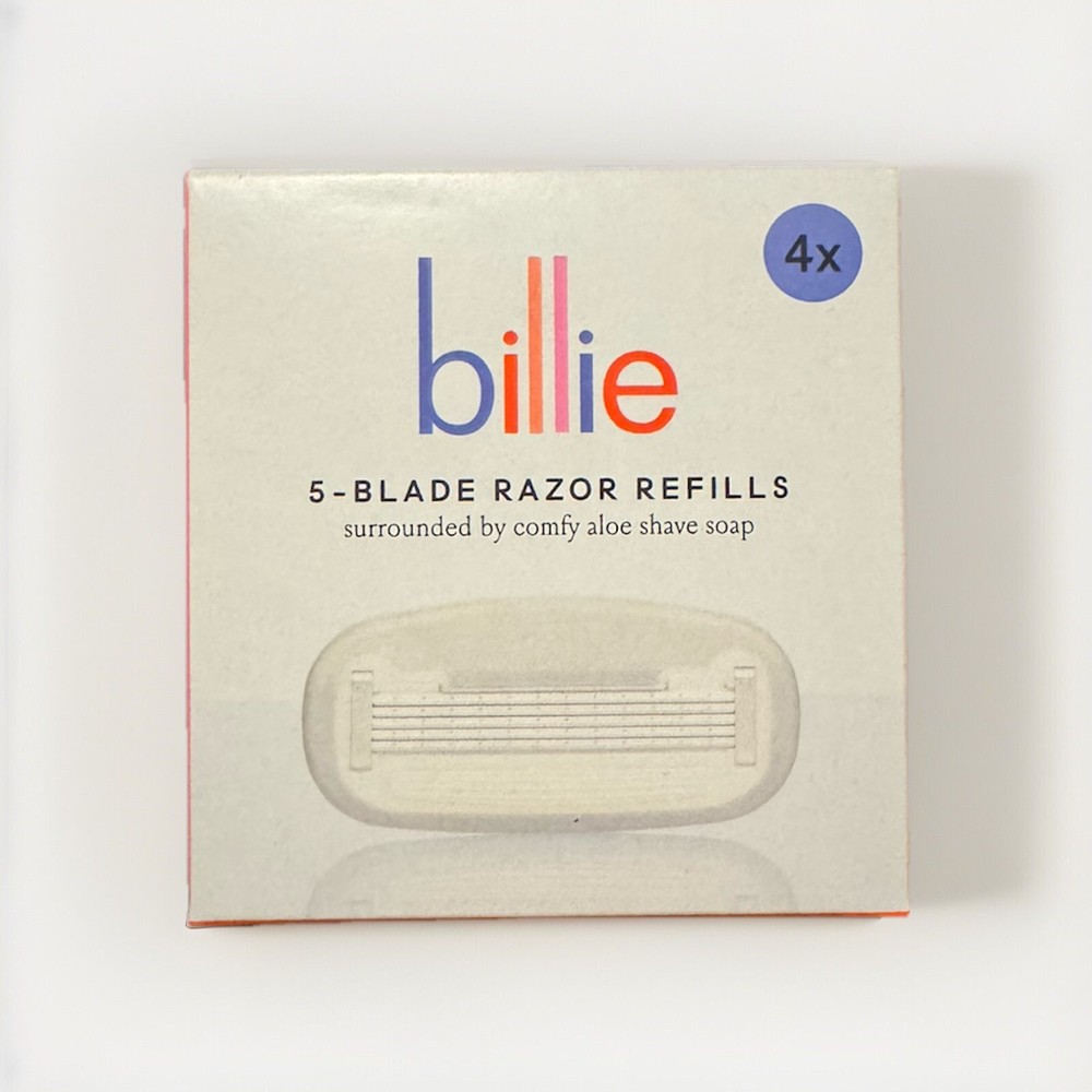 Billie Women’s 5-Blade Razor Refill 4-Count for Smooth Long-Lasting Shave