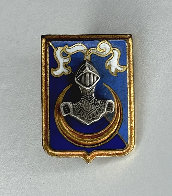 Vintage ABC Hussein Dey Miniature School Badge 20x15mm Smooth Back-image