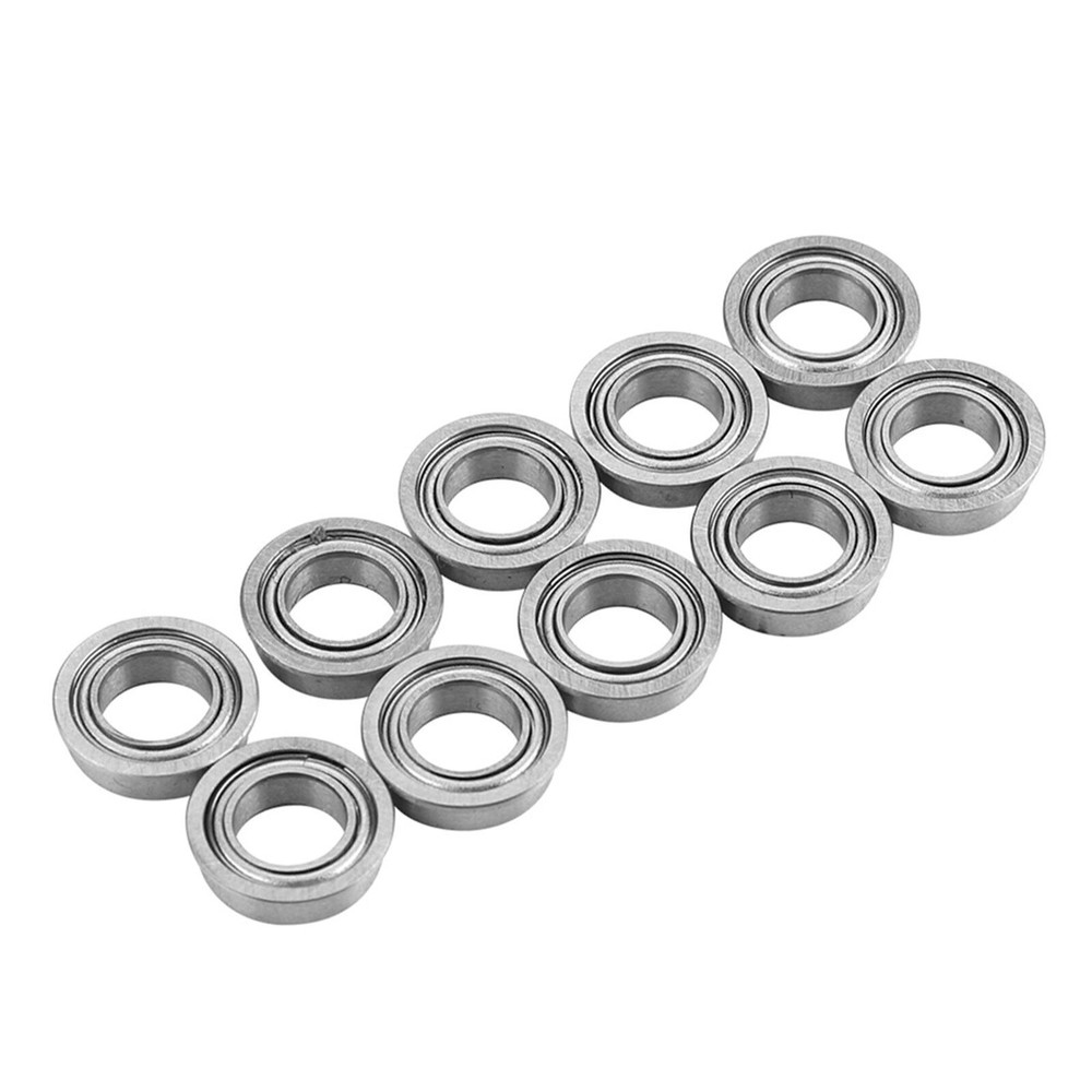 10Pcs MF106ZZ Stainless Steel Mini Metal Shielded Flanged Ball Bearings 6x10x3mm