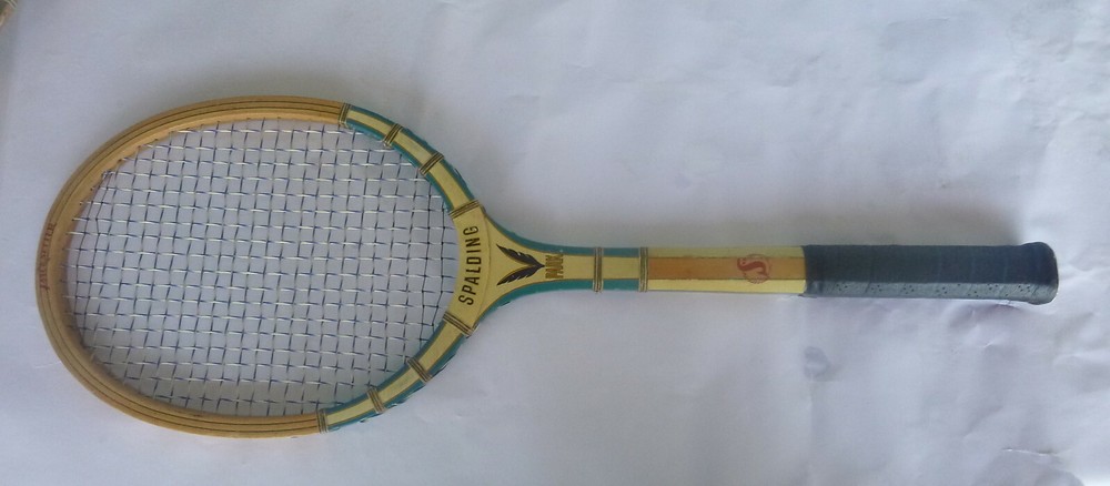 Vintage wood tennis racket racquet Spalding Park Pace Setter