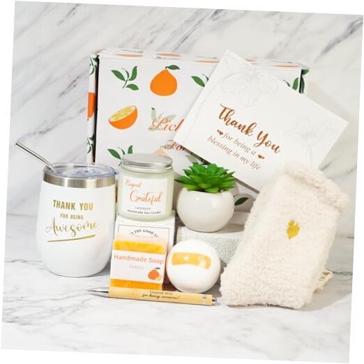 Thank You Gifts for Women,Employee Appreciation Gifts Baskets,Orange Fruit