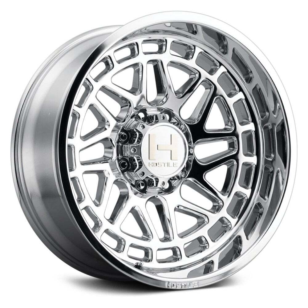 Hostile H122 REAPER Wheels 20x9 (0, 8x165.1, 125.2) Chrome Rims Set of 4