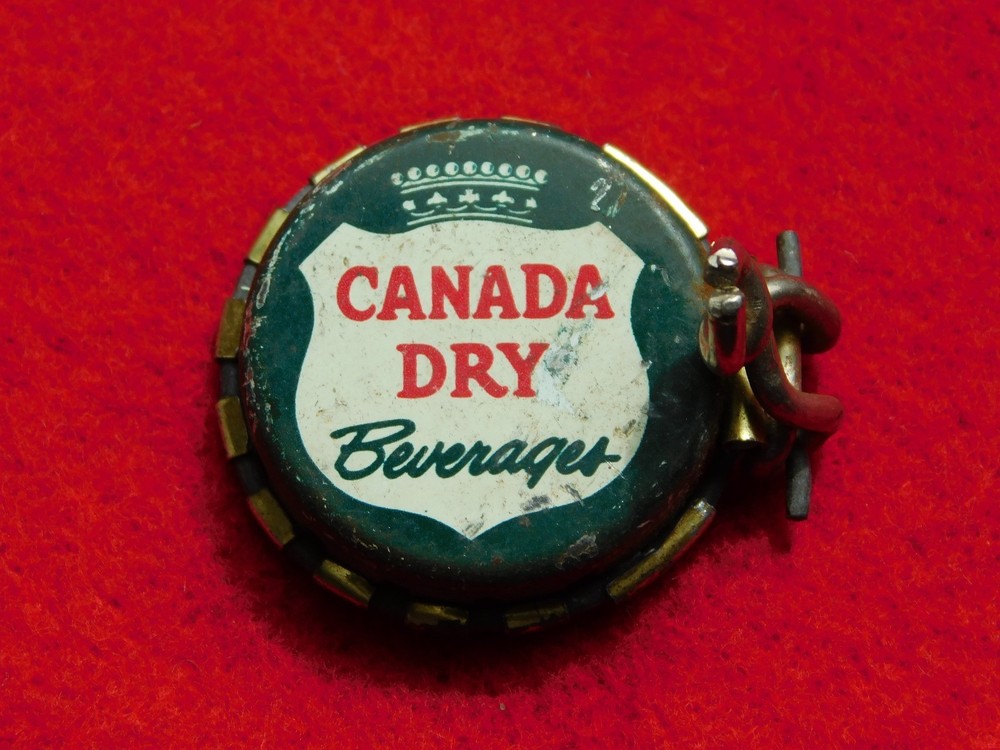 Vintage Kork N Seal Canada Dry Soda Metal Locking Bottle Cap Re-Capper