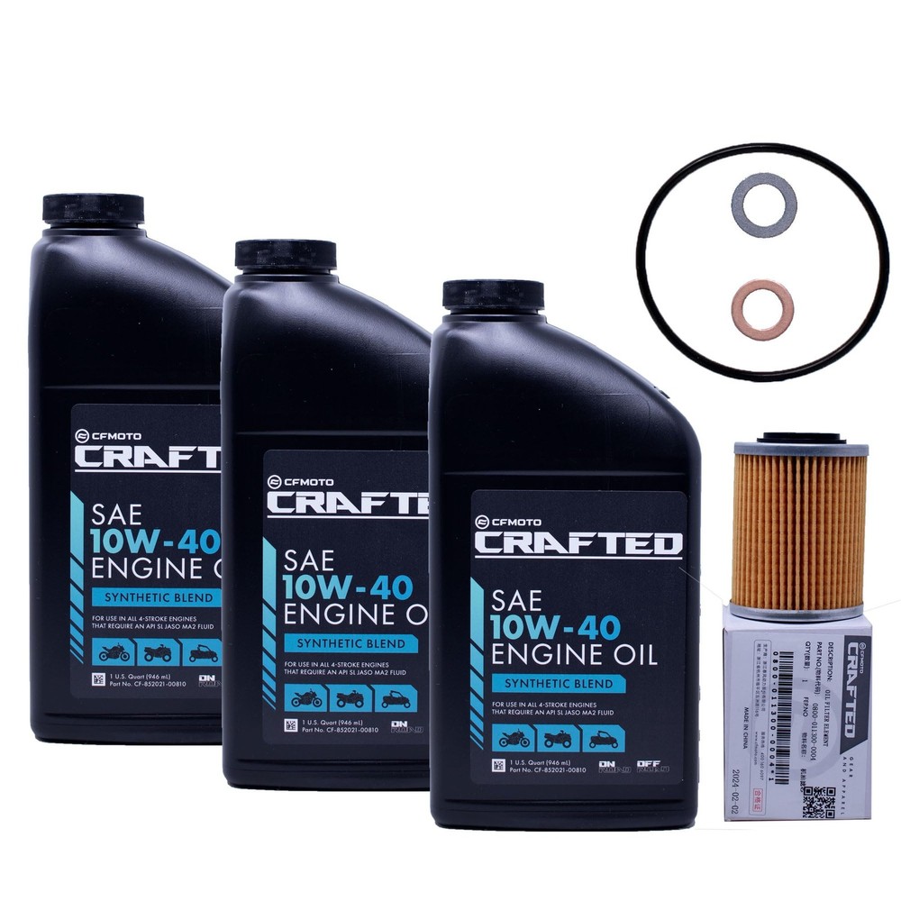 CFMoto OffRoad Vehicles 40 Semi Synthetic Oil Change Kit by Edwards OEM