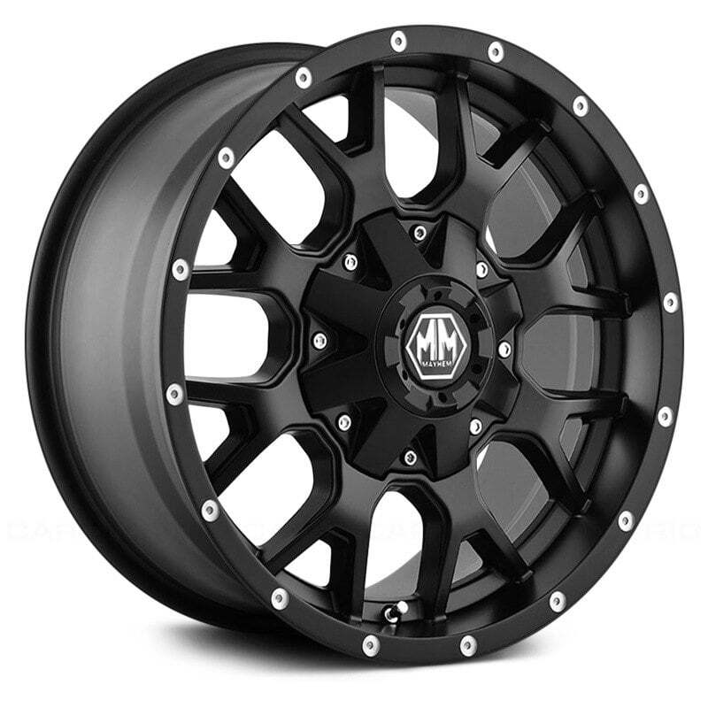 Mayhem 8015 WARRIOR 18x9 Black 6x139.7 78.1 Wheels Set of 4