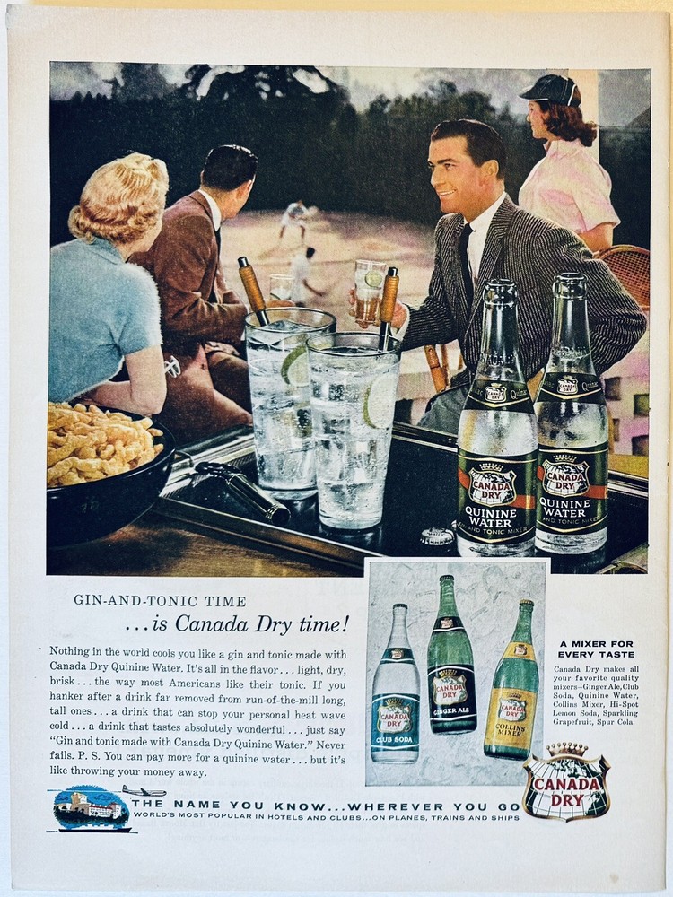 1960s Canada Dry Drinks Vintage Magazine Ad 14x11