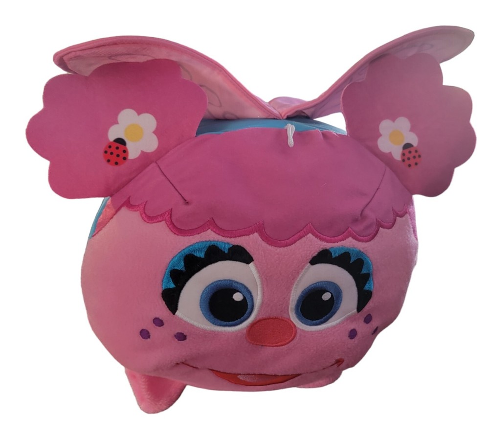 Abby Cadabby Sesame Street Plush Toy  Stacker Pink Fairy Wings -preowned-image