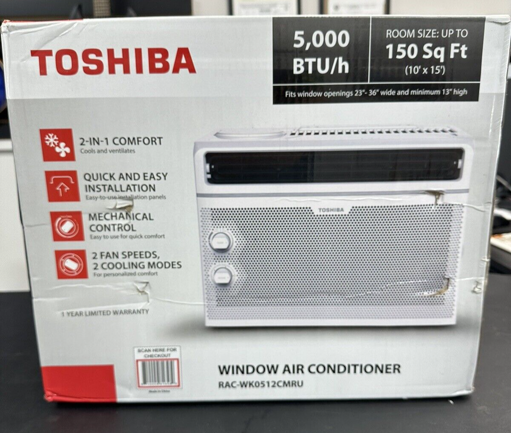 Toshiba RACWK0512CMRU Window Air Conditioner NEW