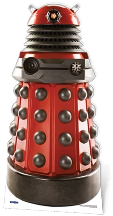 Dalek Drone (Red) Doctor Who Official Lifesize Cardboard Cutout Fun Figure