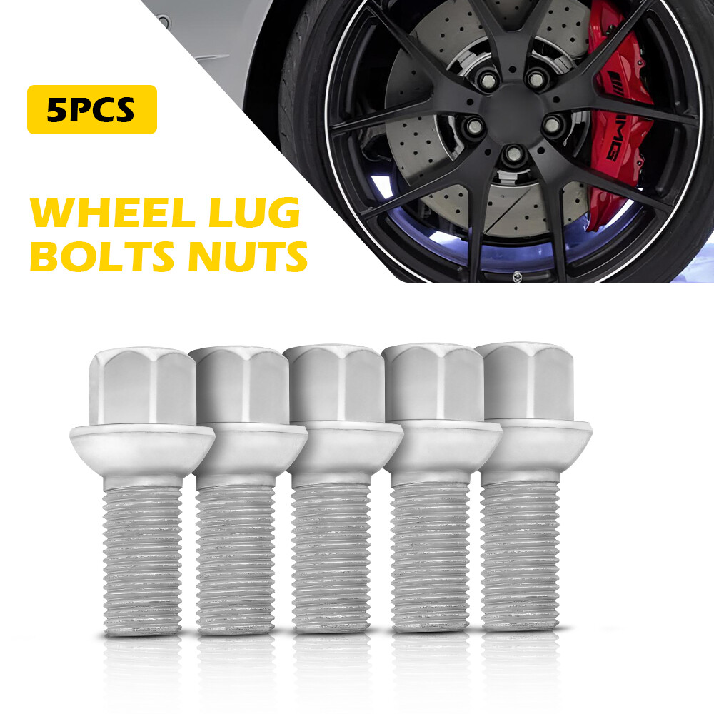 5PCS Mercedes Wheel Lug Bolt Nut Set for ML350 S500 GLK350 S550 CL500 GL450  