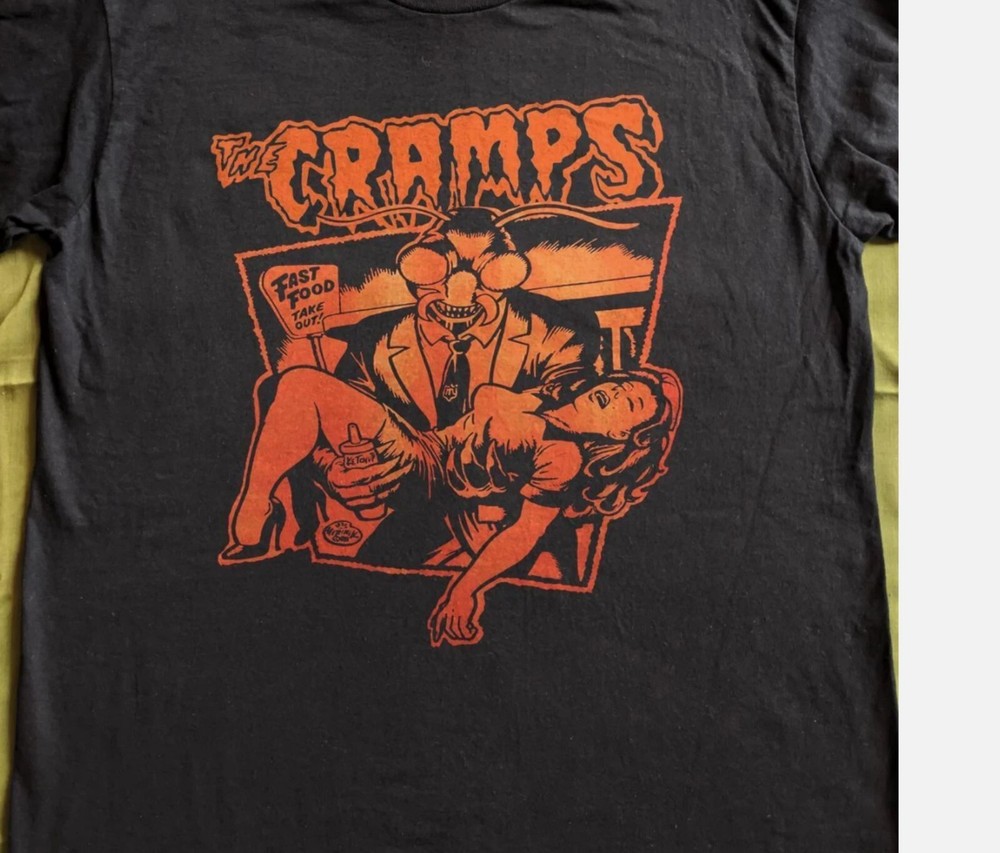 90s The Cramps Band Black Unisex T-Shirt Vintage Reprint Tee Sizes S-5XL