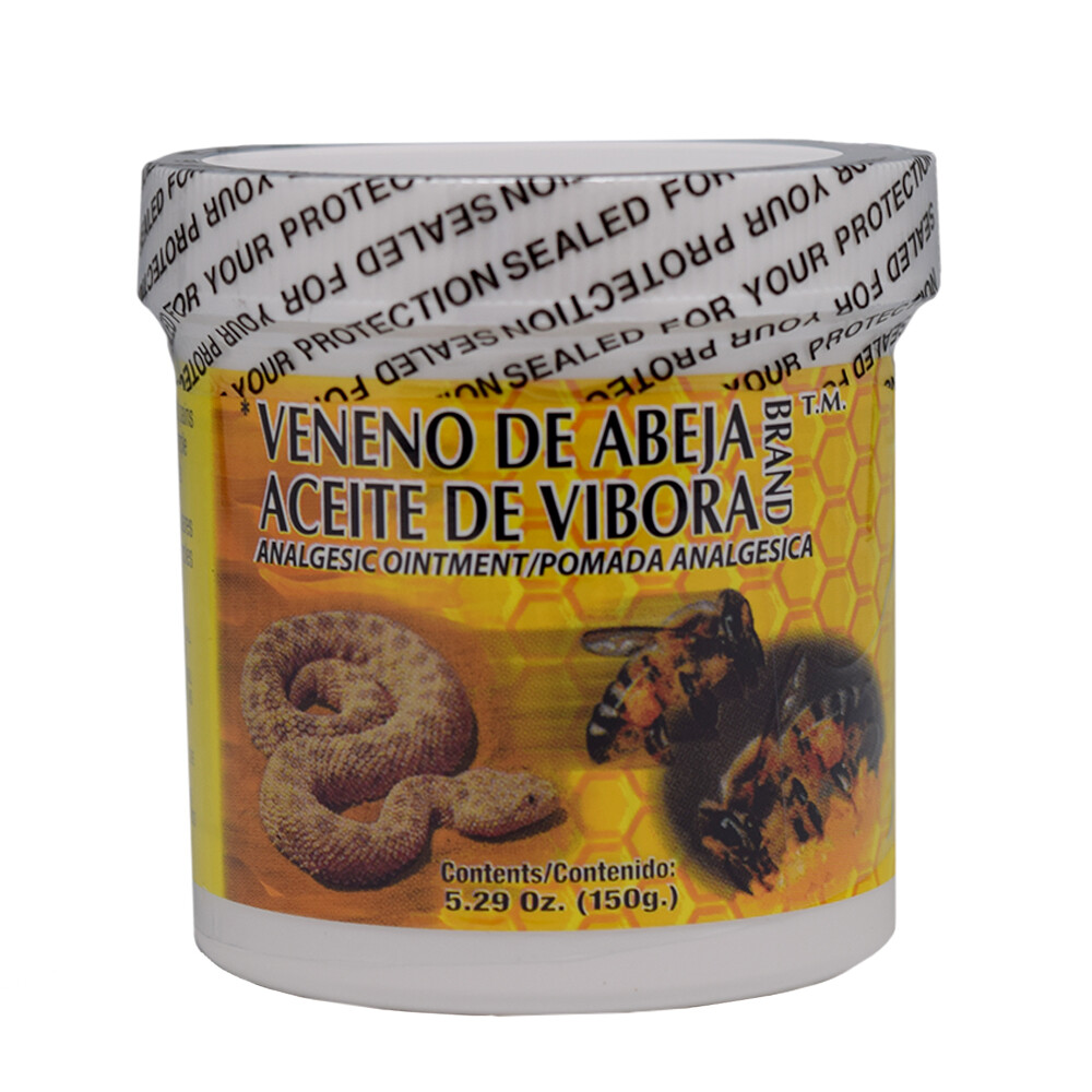 Veneno de Abeja Aceite de Vibora. Paraben-Free Analgesic Topical Ointment. 5 oz-image