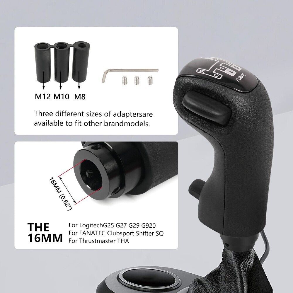 Gear Shift Knob Scania Truck ATS ETS H-Shifter Logitech G25 G27 G29 Fanatec TH8A