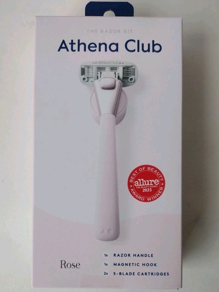 Athena Club Razor Kit with 5 Ultra-Sharp Blades for Smooth Shaving