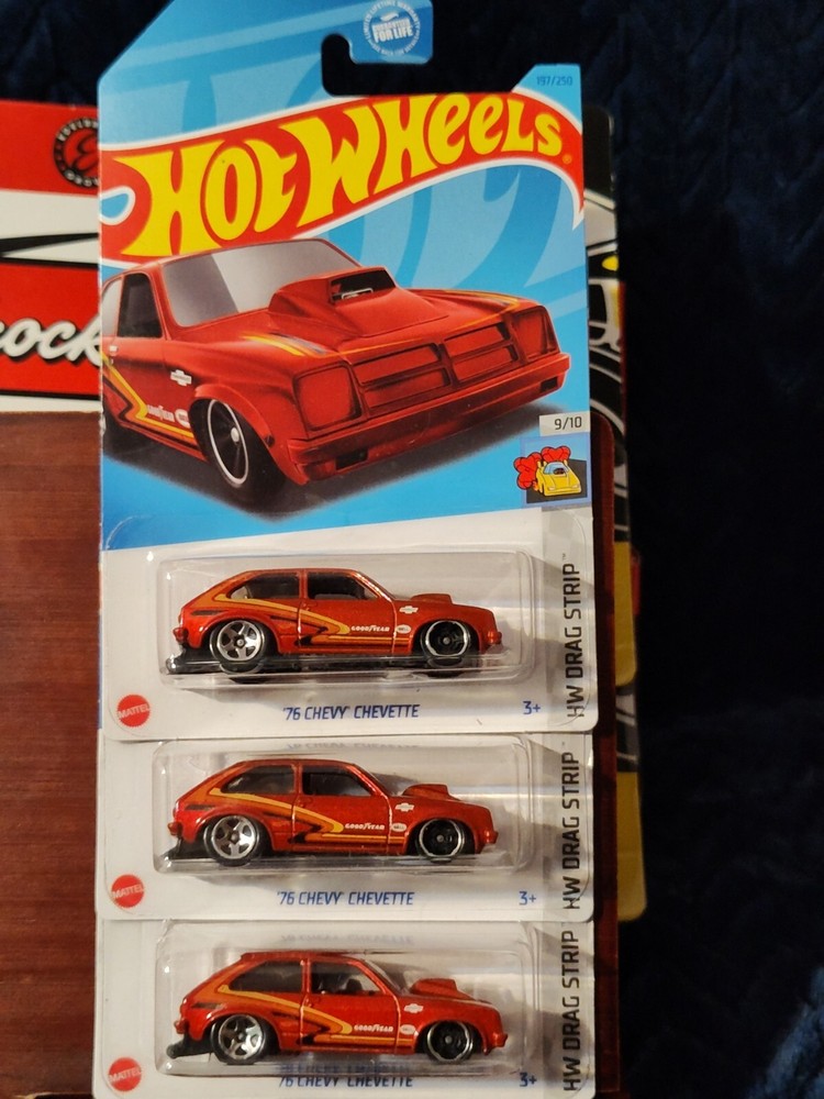 2023 HOT WHEELS ‘76 Chevy Chevette HW DRAG STRIP 9/10 Red 197/250 VHTF Excellent