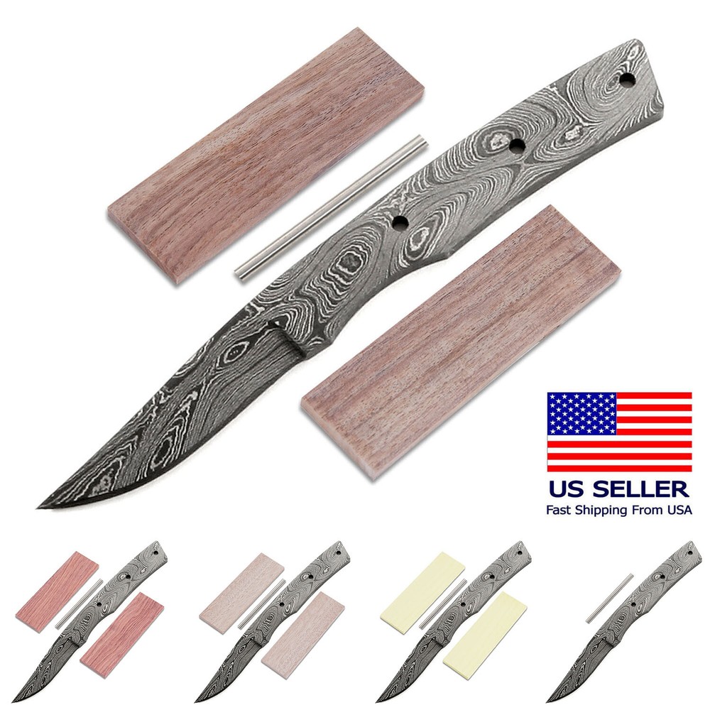 Damascus Knife Making Kit - Lady Finger - (7 Handle Options) - DIY Blade Kit
