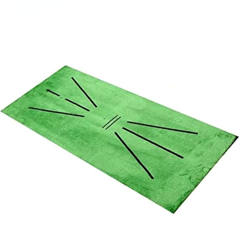 Indoor Golf Swing Practice Mat with Track 29.5x59.5cm Mini Mats